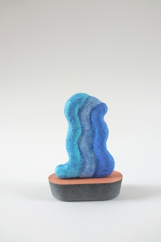 Chiaozza Water Fall Suiseki, 2019 Acrylic on paper pulp and  pigmented concrete