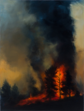 Karen Marston Ring of Fire, 2016 Oil on linen 48 x 36 in. / 121.9 x 91.4 cm.