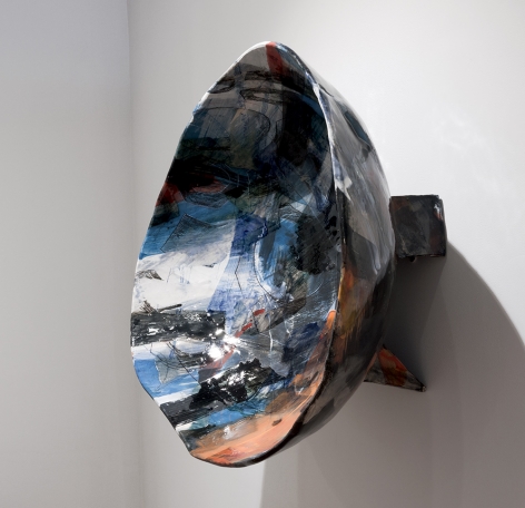 Rachael Gorchov Oculus (ii), 2017 Glazed ceramic 20 1/2 x 21 x 11 1/2 in. / 52.1 x 53.3 x 29.2 cm.