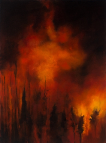 karen marston Ablaze, 2016 Oil on linen 48 x 36 in. / 121.9 x 91.4 cm.