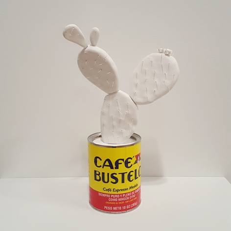 mark mann Bustelo Cactus, 2015 Plaster and metal can 12 x 6 x 6 inches Edition of 4