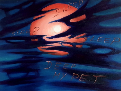 David Sandlin Deep Sleep, 2015 Oil on canvas 20 x 24 in. / 50.8 x 51 cm.