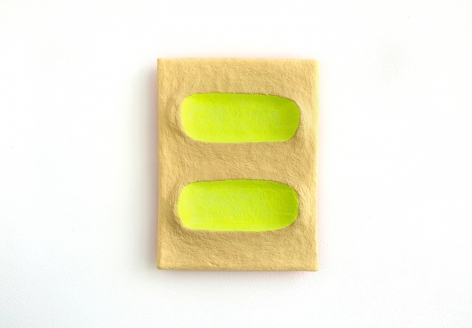 Two Fluorescent Chartreuse Dips In Naples Yellow, 2021
