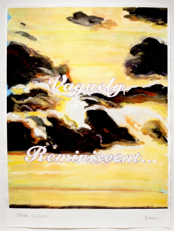 David Kramer sunset painting Dark Clouds