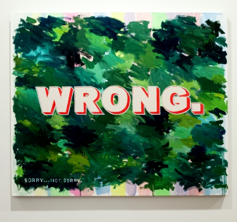 David Kramer painting text Wrong