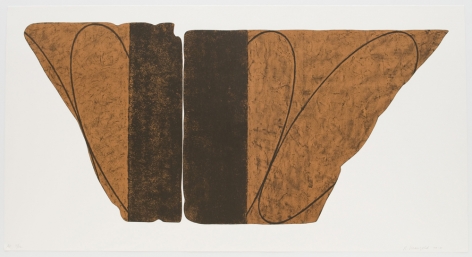 Robert Mangold Fragment VIII, 2000 Color lithograph 36 1⁄2 x 70 in. / 92.7 x 177.8 cm. Edition of 48