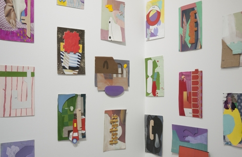 yasmin sison postcard collages installed