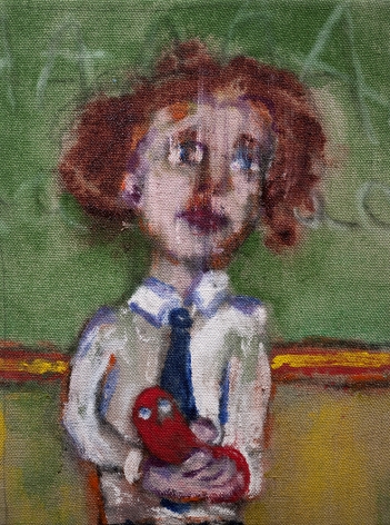 Danny Licul ​Sock Puppet Presentation (#12), 2012 Acrylic and oil on canvas